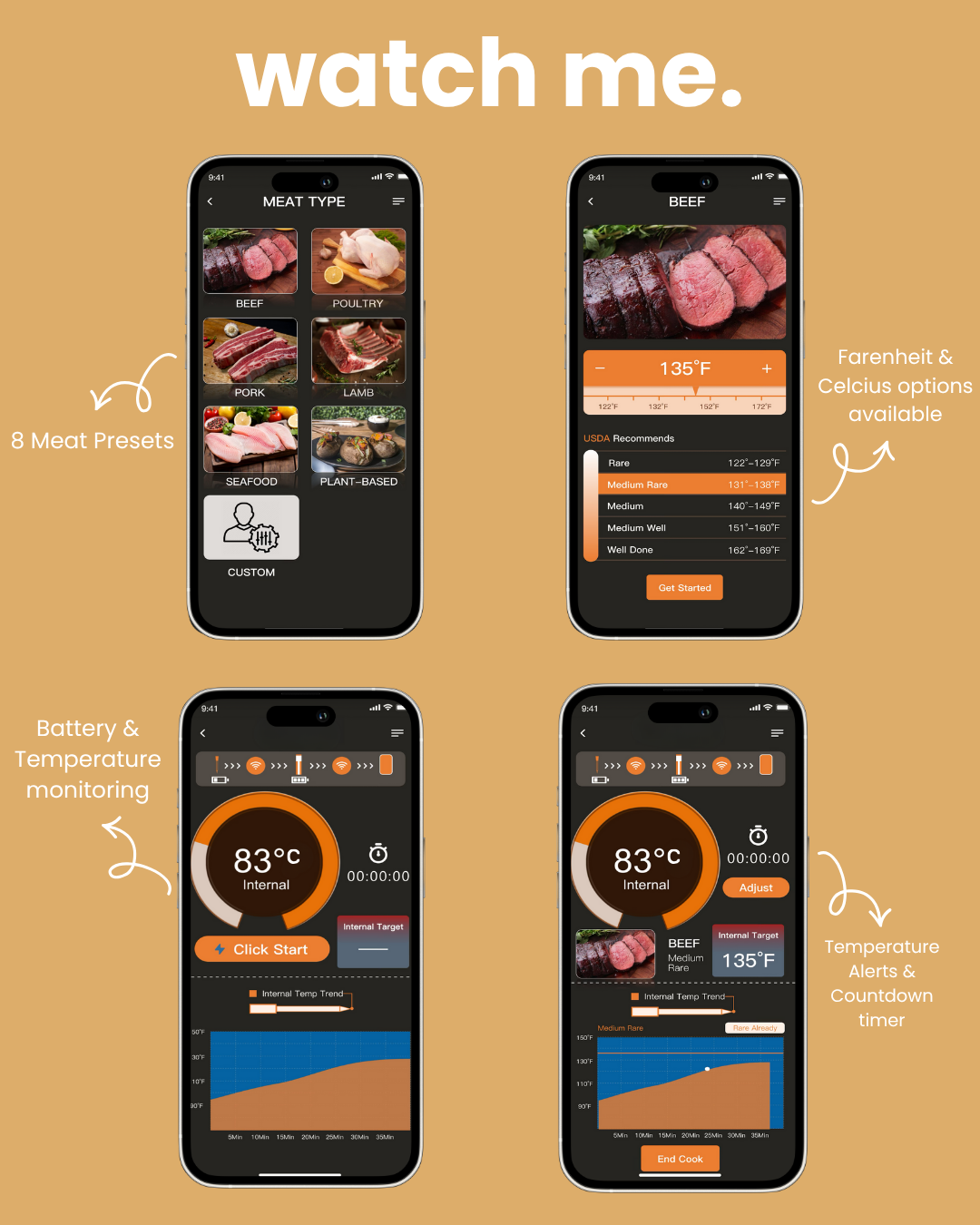 Cookin Wireless Meat Thermometer™
